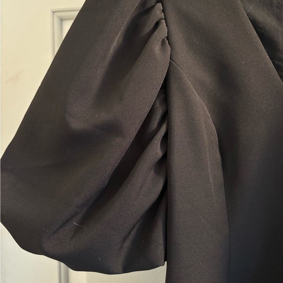 ASOS gorgeous LBD balloon sleeve sheath black wms size 6 bodycon formal dress - Picture 3 of 8